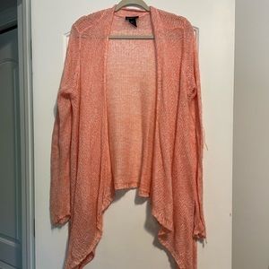 Lane Bryant Lightweight peach cardigan